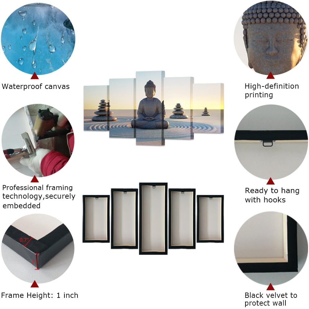 Buddha Canvas Wall Art Poster Giclee Prints Q400