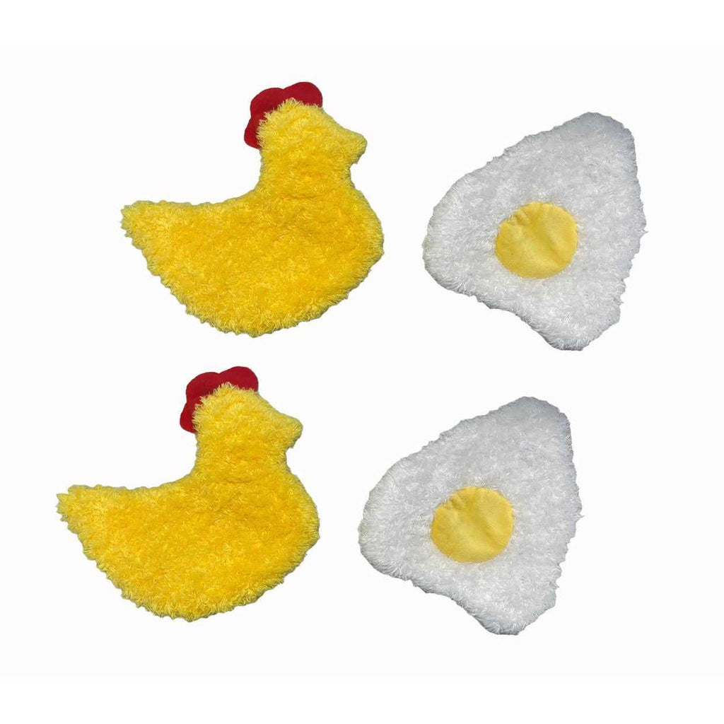 Chicken and Egg Paper Crinkle Squeaker Toys A293434
