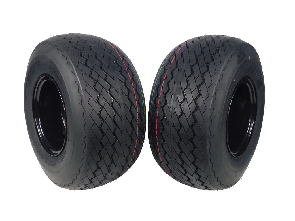 18x8.5-8 4 Ply Golf Cart Tire & Wheel Combo 2 Pack D658436