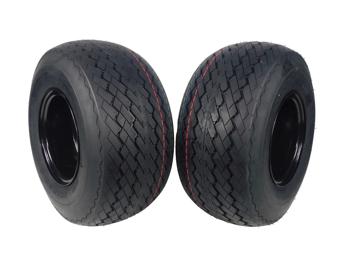 18x8.5-8 4 Ply Golf Cart Tire & Wheel Combo 2 Pack D658436