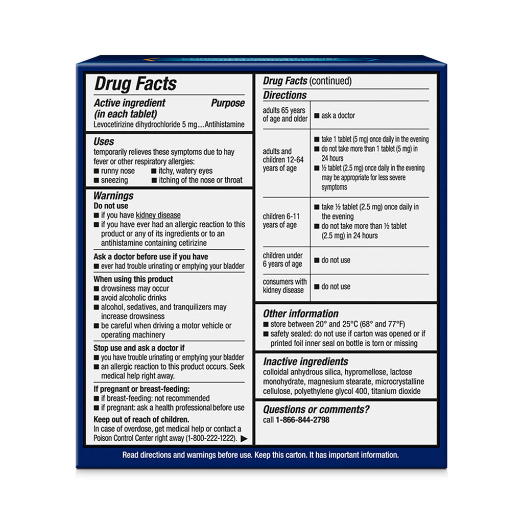 24 Hour Antihistamine 5 mg Tablets H779446