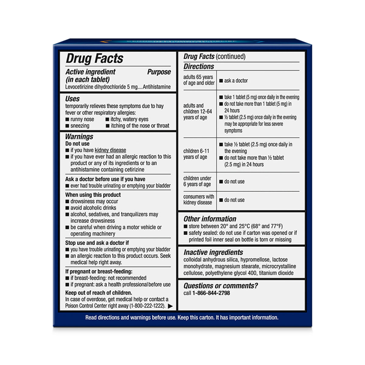 24 Hour Antihistamine 5 mg Tablets H779446