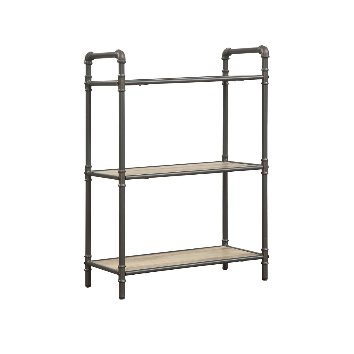 Antique Oak & Sandy Gray Bookshelf L15599