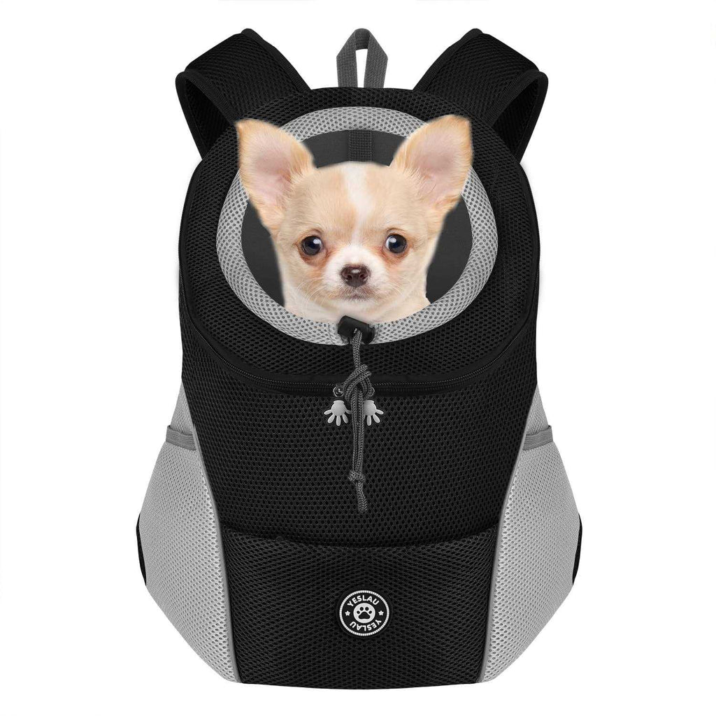 Dog Backpack Carrier Pet Carrier for Small Medium Dogs Breathable Adjustable with Safety Reflective Strips F378306