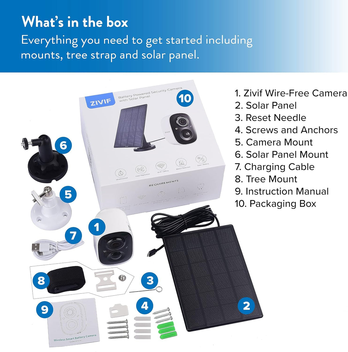 Wireless Solar Security Camera with Spotlight C139