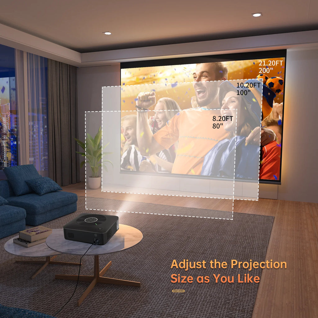 1080P Full HD LCD Portable Projector D7704