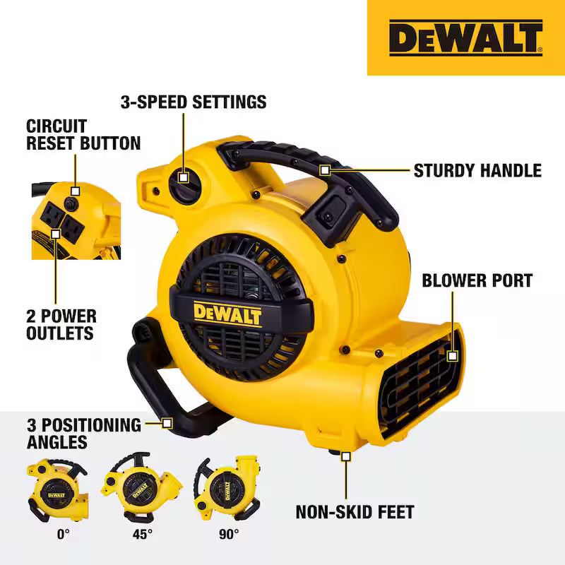 Portable Air Mover Floor Dryer Blower Fan V144