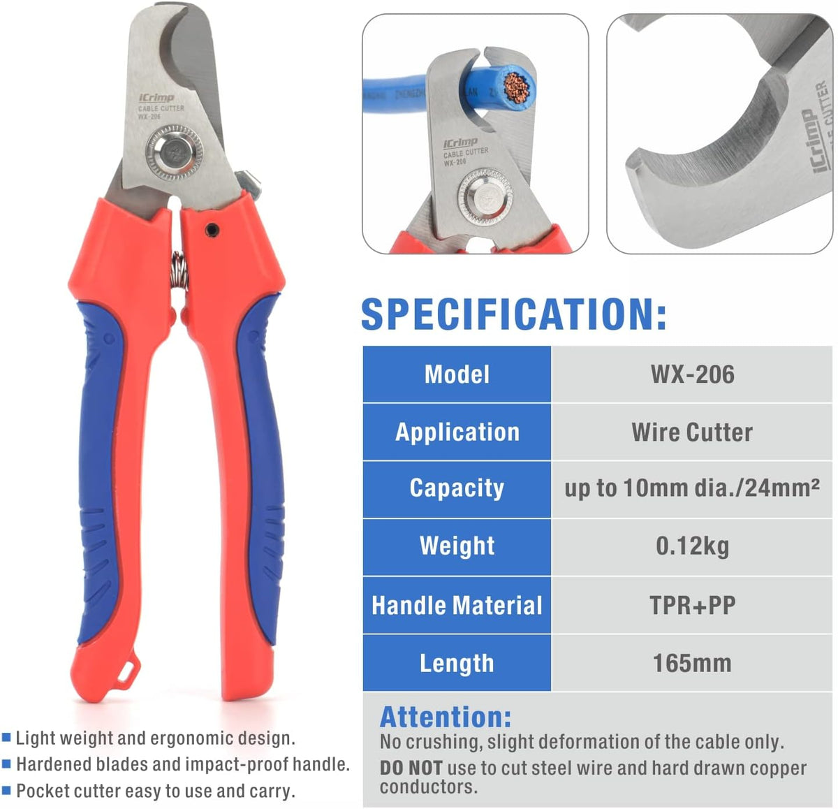 Solar PV Cable Crimping Tool Kit with Stripper, Cutter, Spanner and Connectors U918
