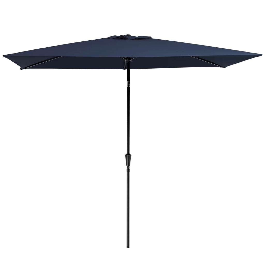 6.5' x 10' Rectangular Beige Patio Umbrella J7604
