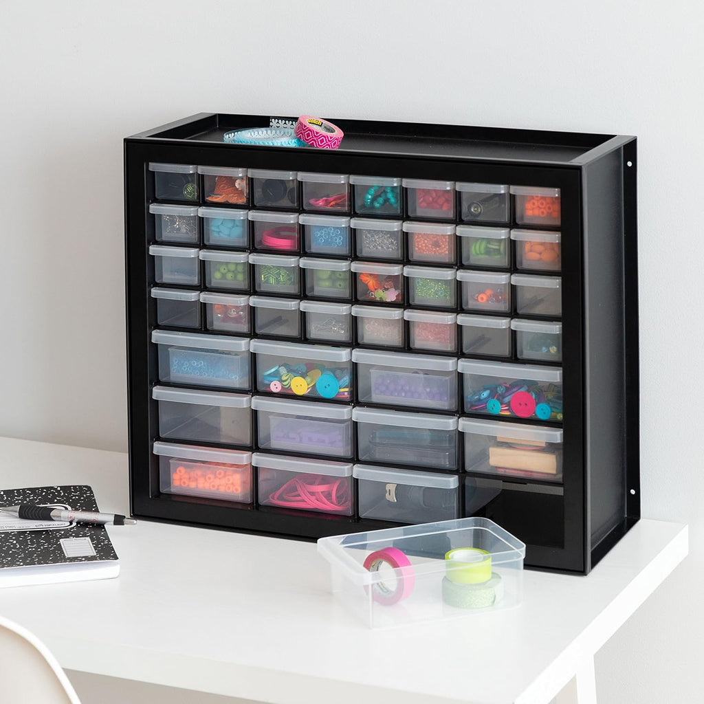 44 Drawer Parts and Hardware Cabinet, Black T11035