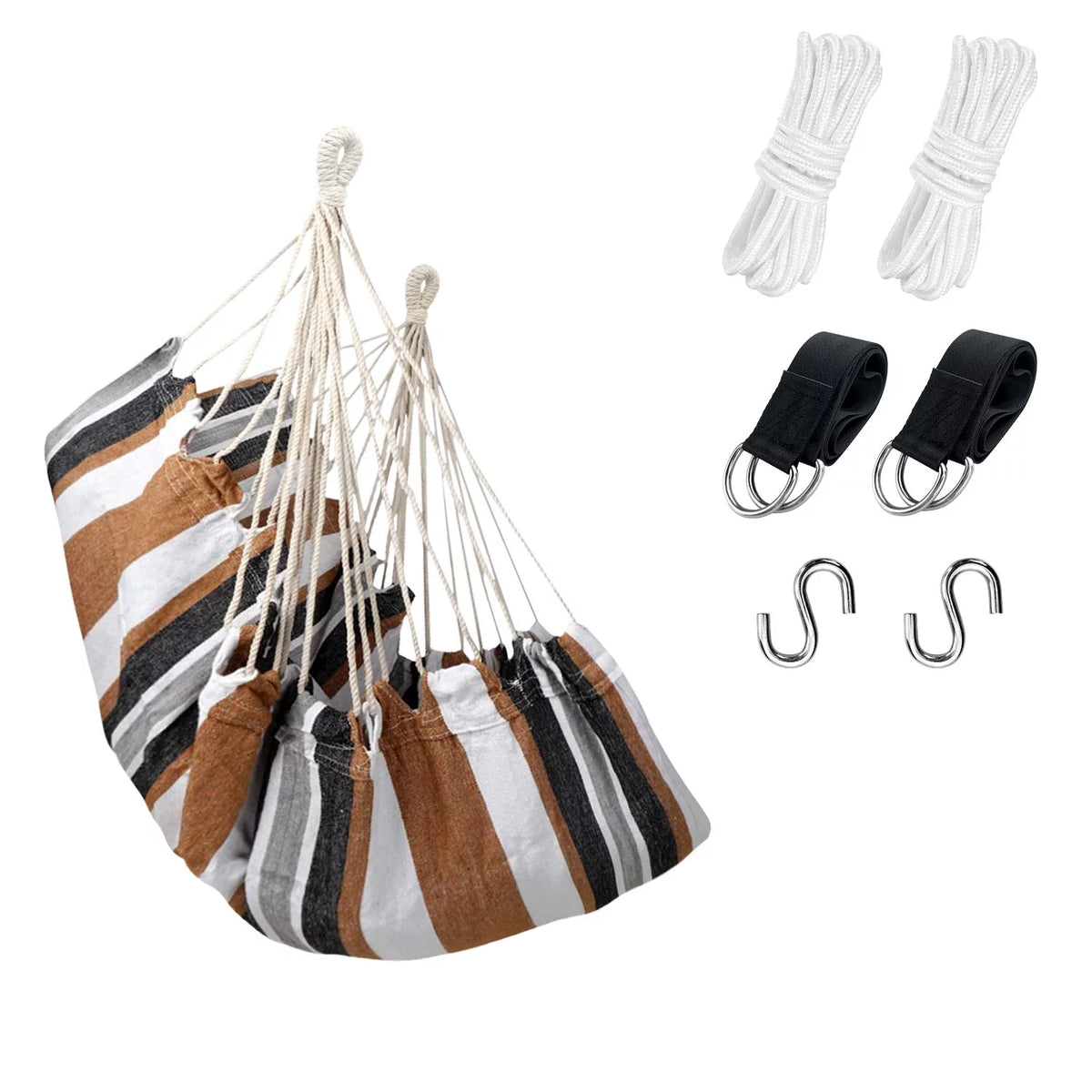 Hanging Rope Hammock Swing Chair with Pocket I10207