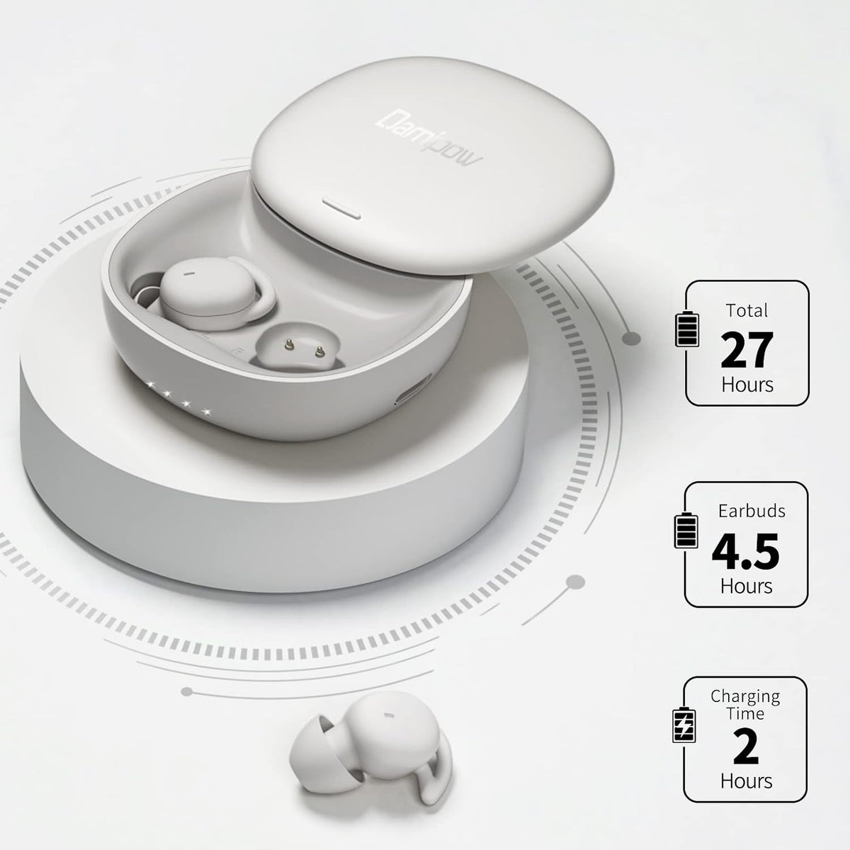 True Wireless Noise Blocking Bluetooth Sleep Earbuds H6943