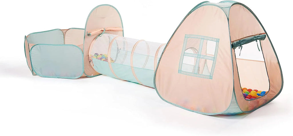 8 in 1 Pop Up Children Play Tent House with 4 Tunnel J30695