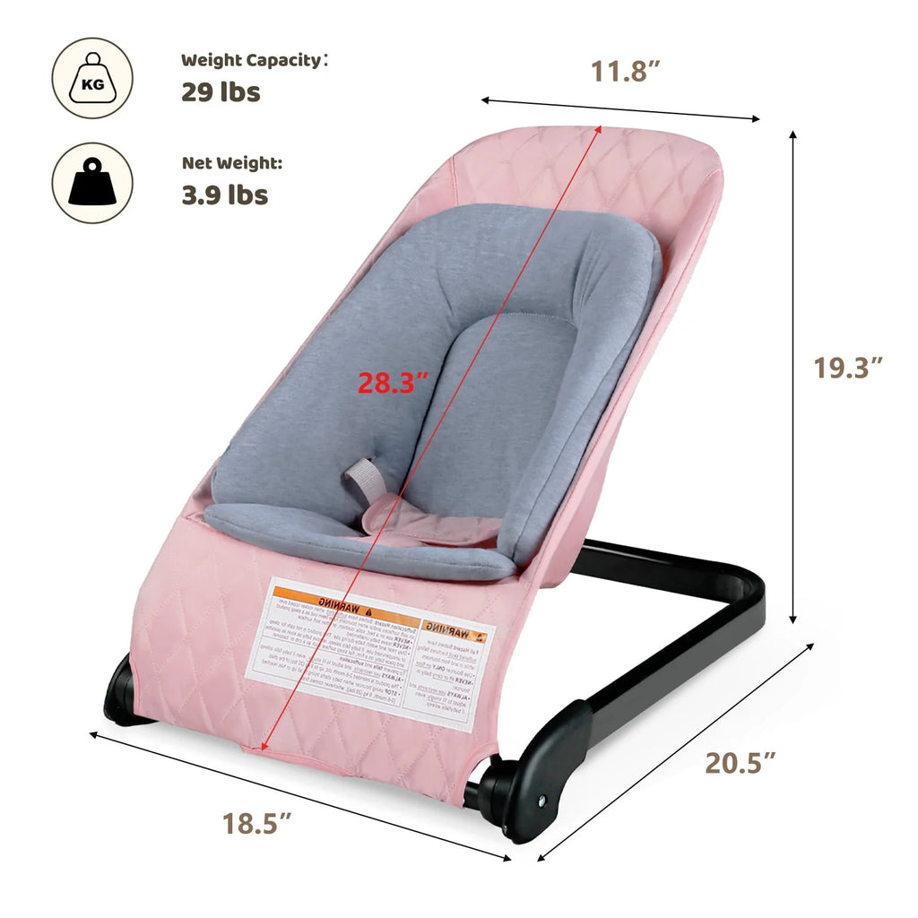 Baby Bouncer 3 in 1 Folding Rocker Seat Grey X180