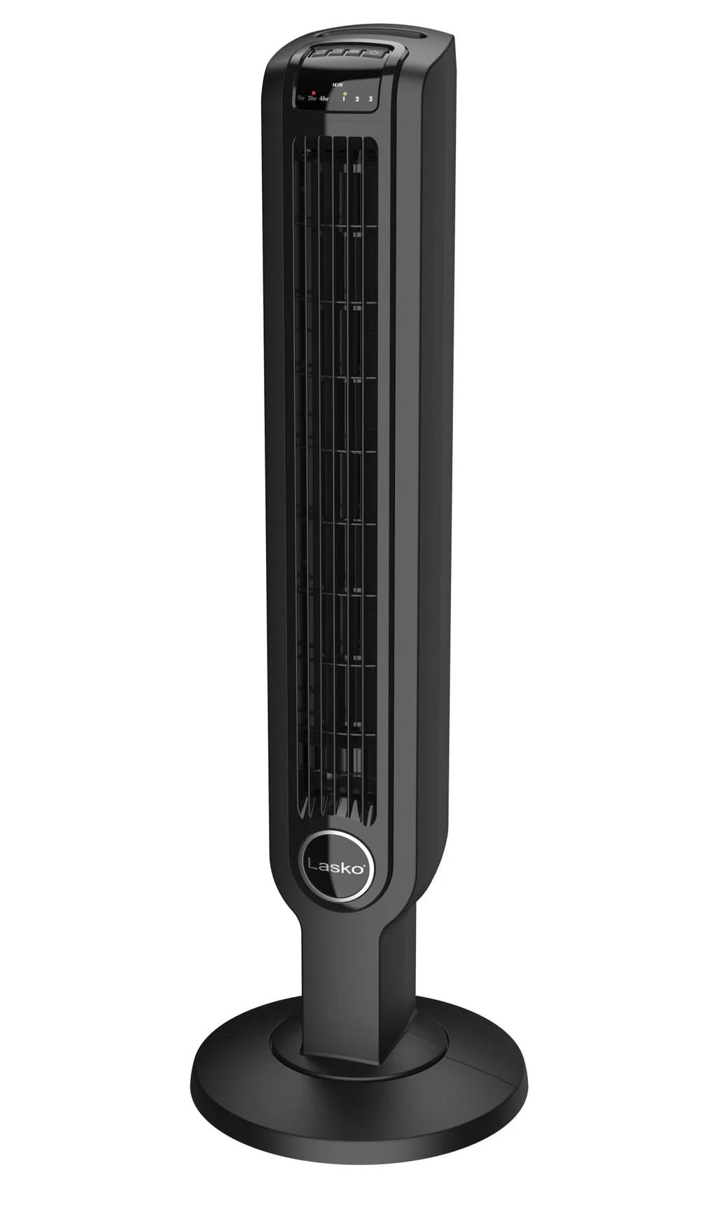 Black 3-Speed Oscillating Tower Fan with Remote P25772