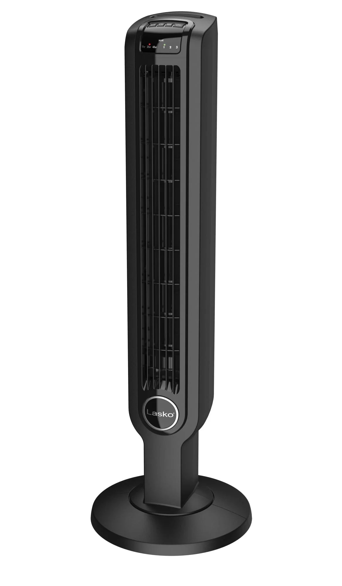 Black 3-Speed Oscillating Tower Fan with Remote P25772