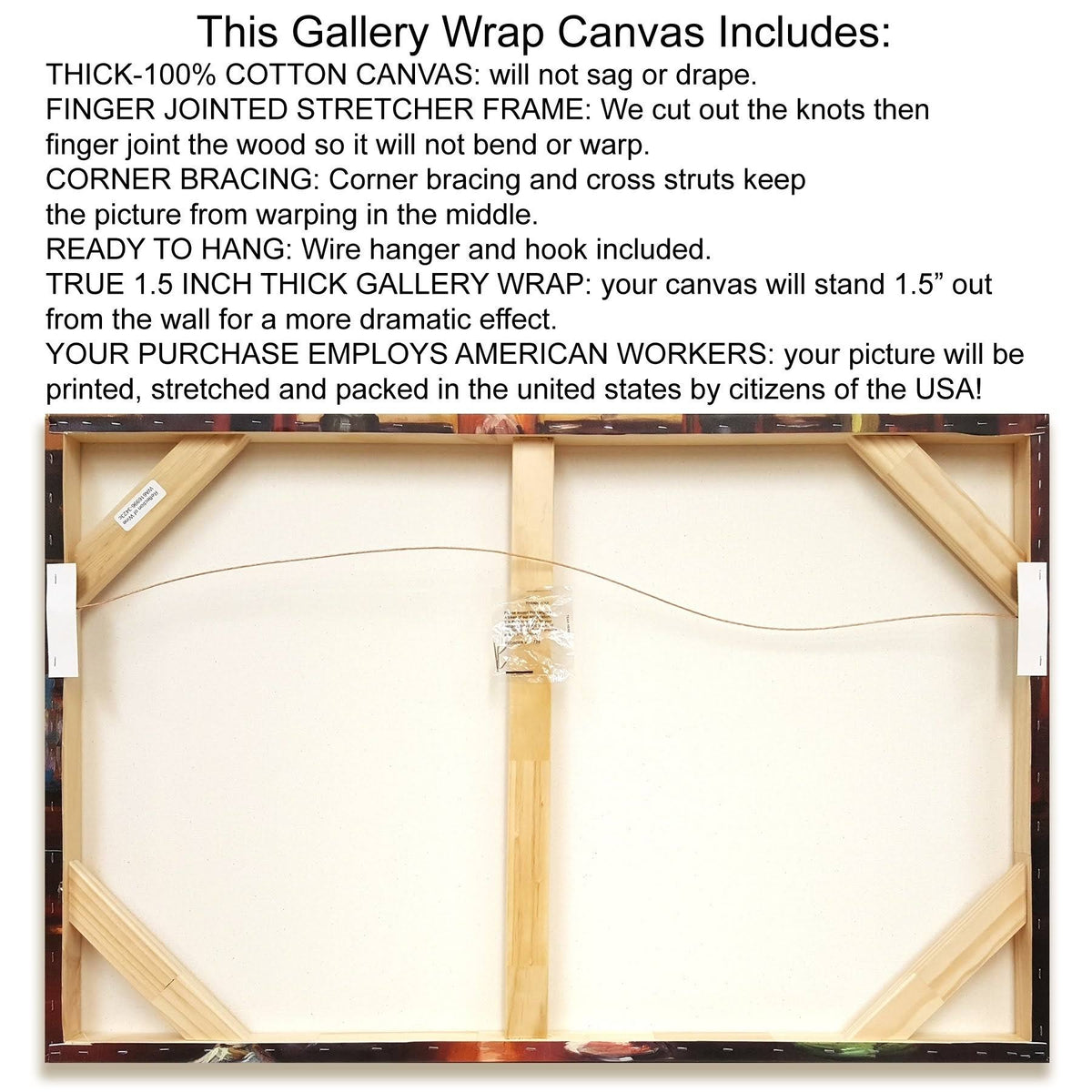 Interwoven Landscape Print on Canvas S677518