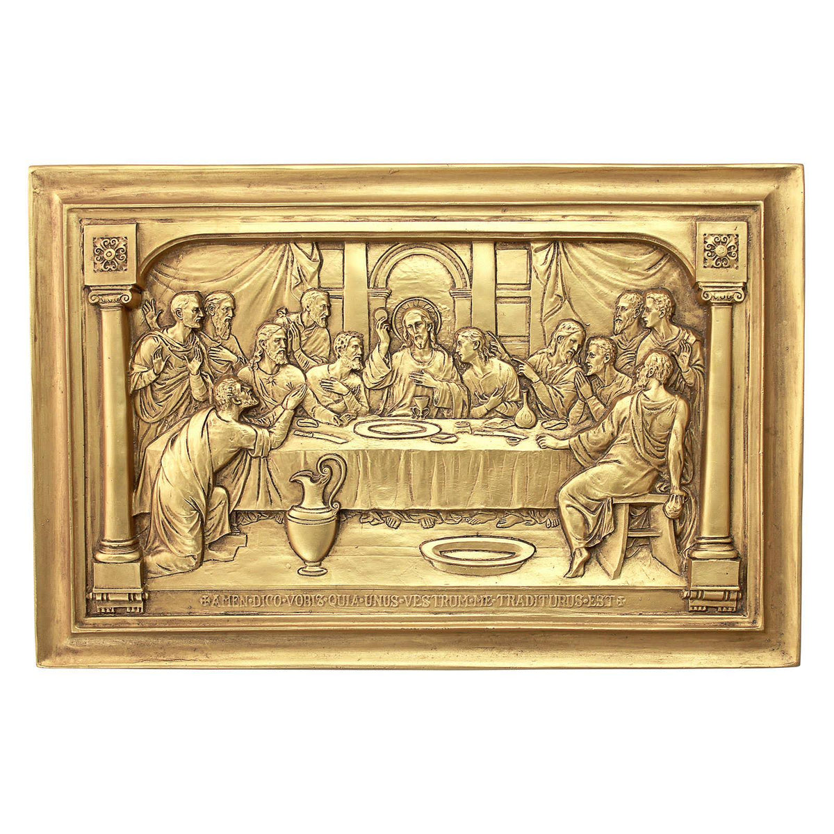 Jesus and The Apostles Last Supper Wall Sculpture F479675