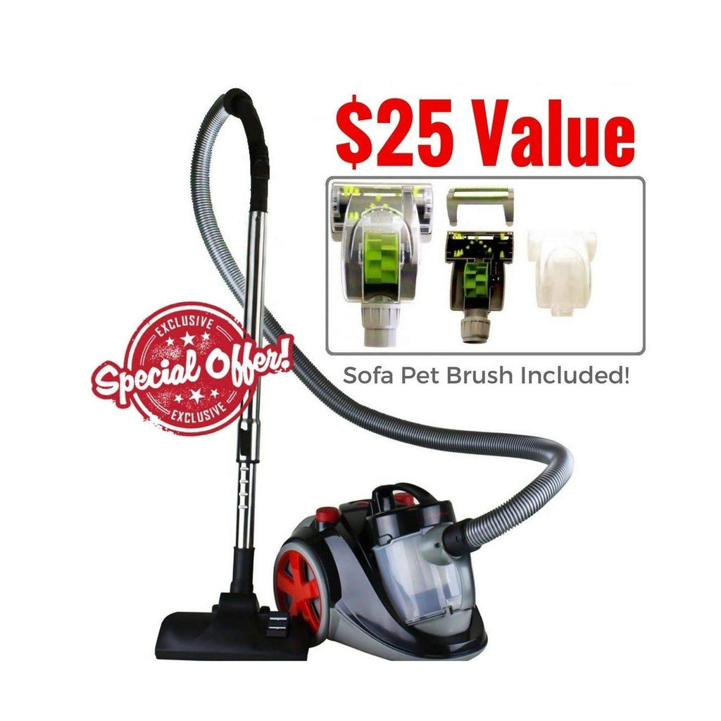 Bagless Canister Cyclonic Vacuum with HEPA Filter E32712