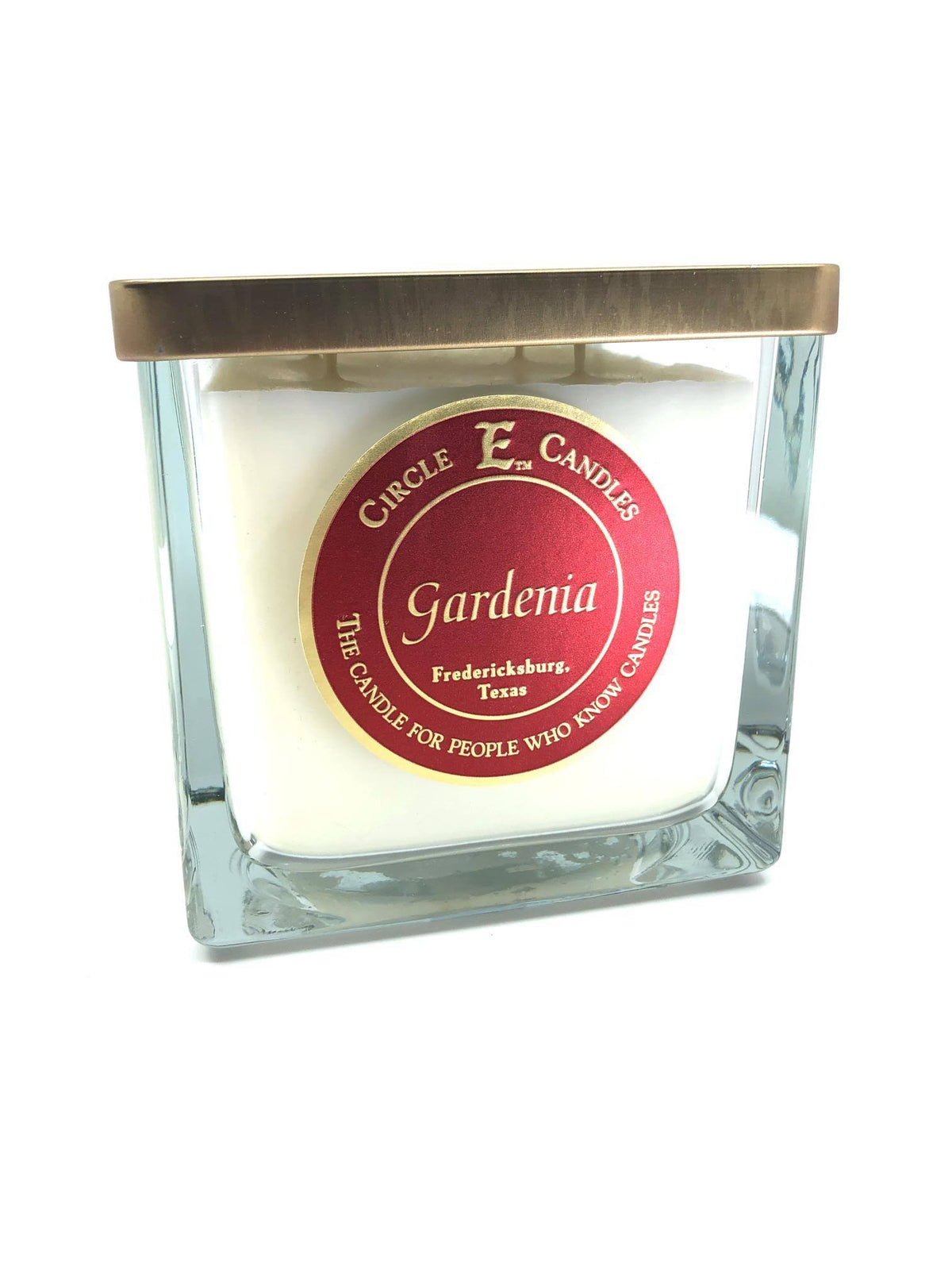 Gardenia Scented Jar Candle 43oz 4 Wicks Pearl White F2446