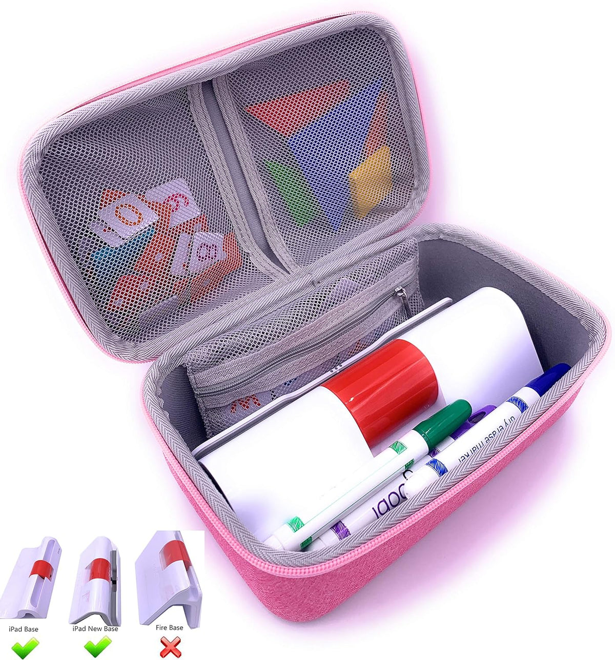 Hard Carrying Case Storage Organizer (Pink) B442