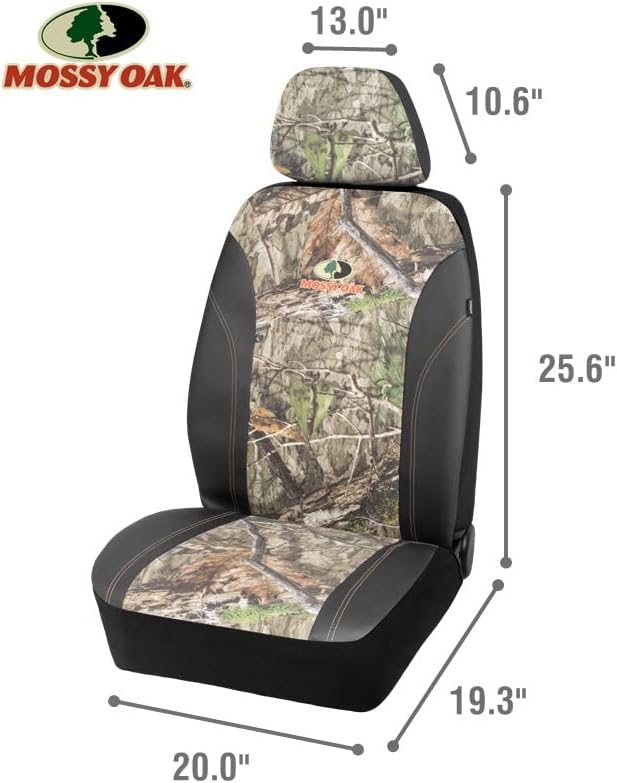Camo Seat Covers Low Back PVC Canvas Airbag Compatible V326