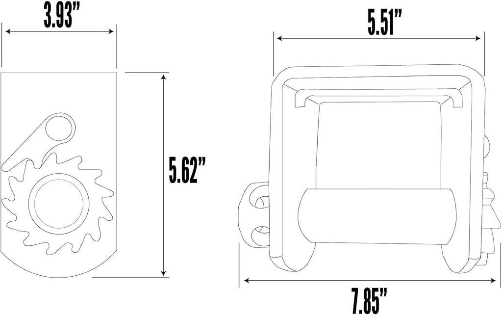 4 Standard Profile Sliding Winch L423