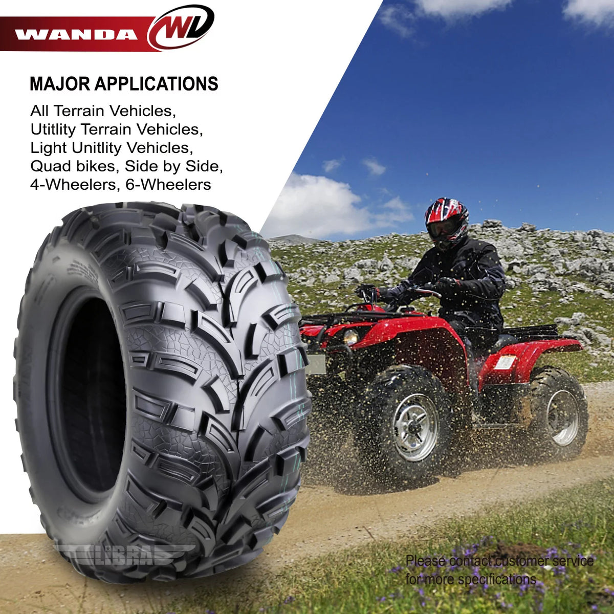 WANDA ATV Tire 25x11-12 6PR O168288