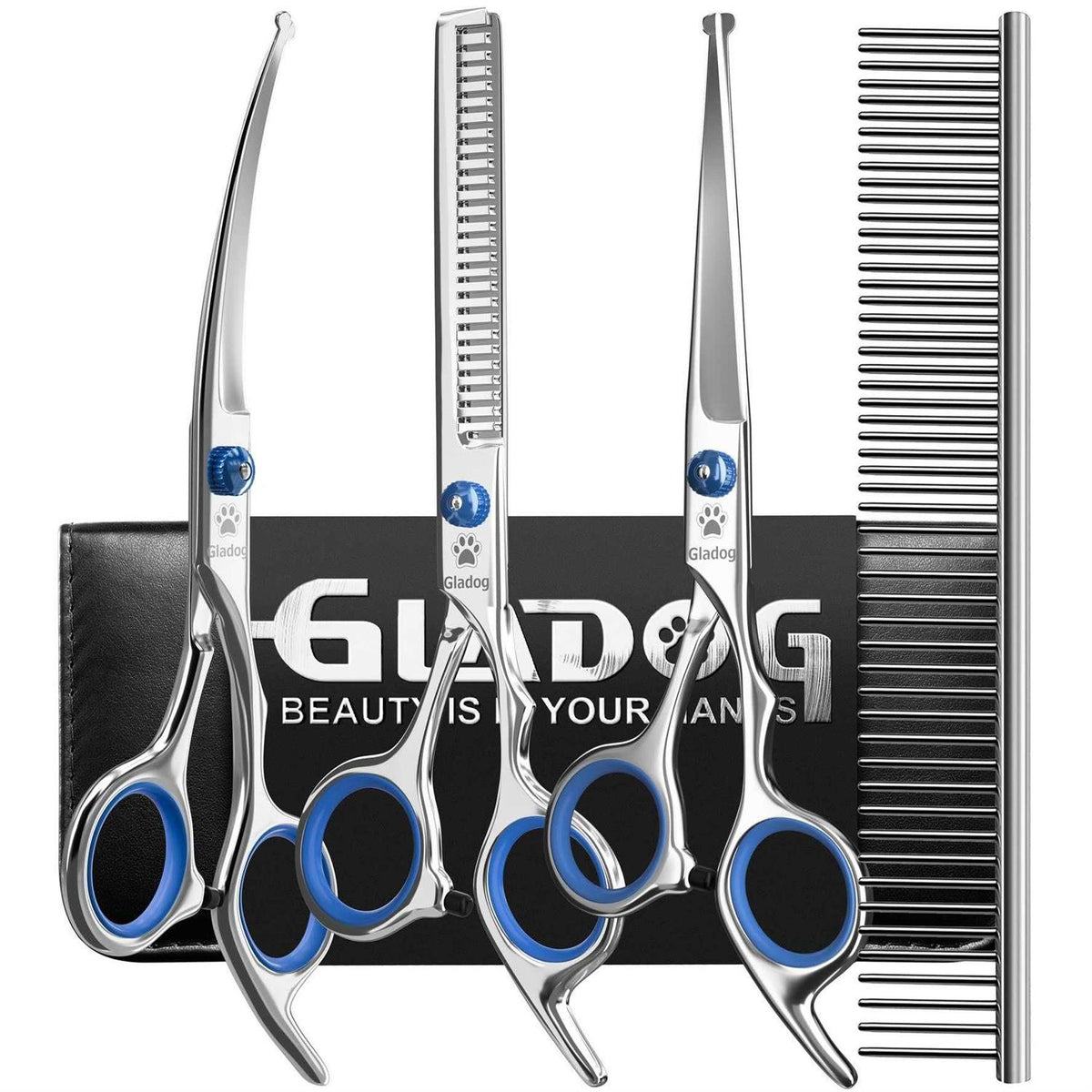 4 in 1 Dog Grooming Scissors Set with Safety Round Tips D151