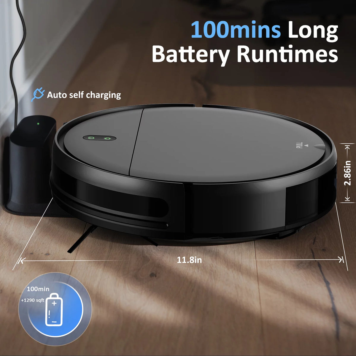 Robot Vacuum Cleaner 2 in 1 Mop Combo S790136