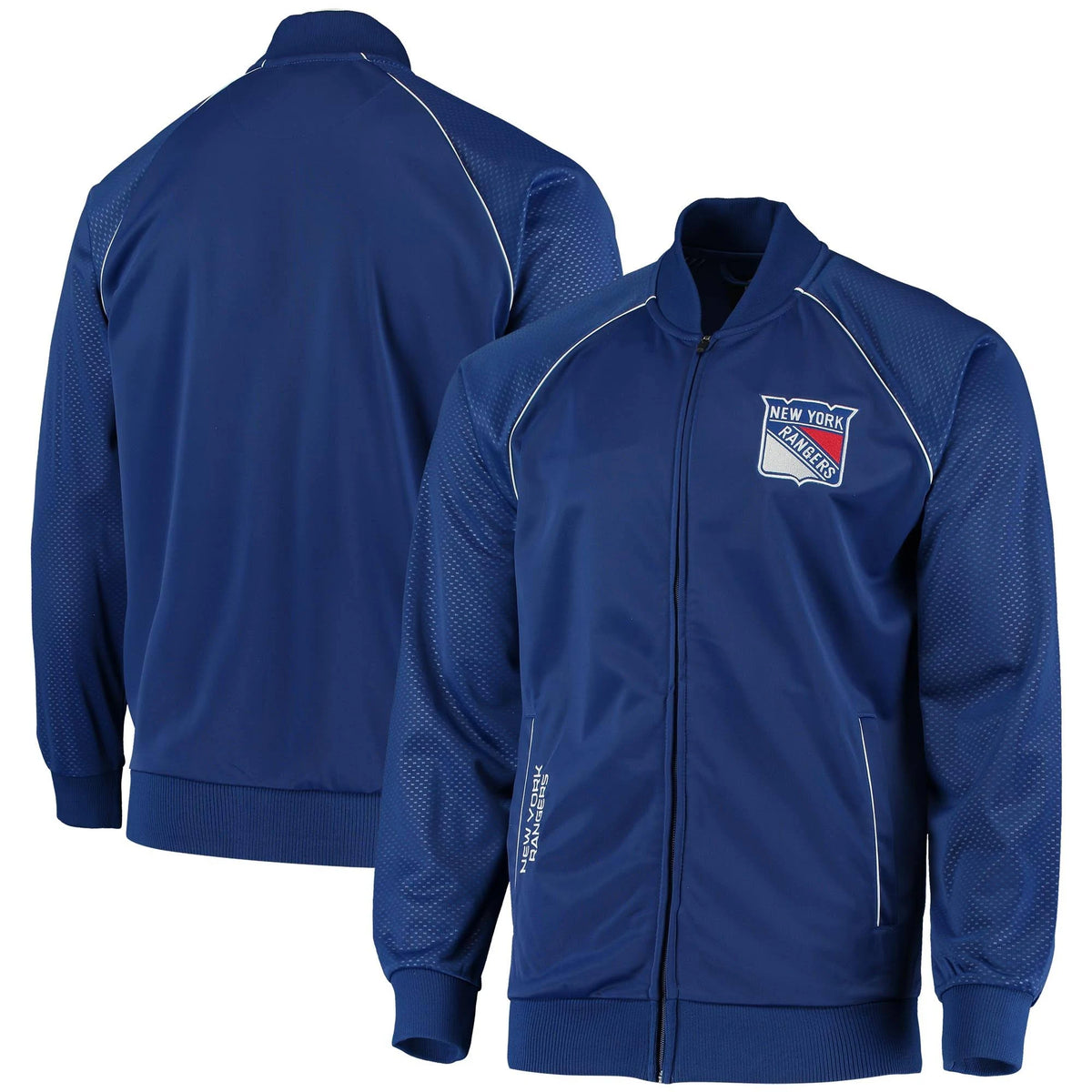 Blue Full-Zip Raglan Track Jacket E2074