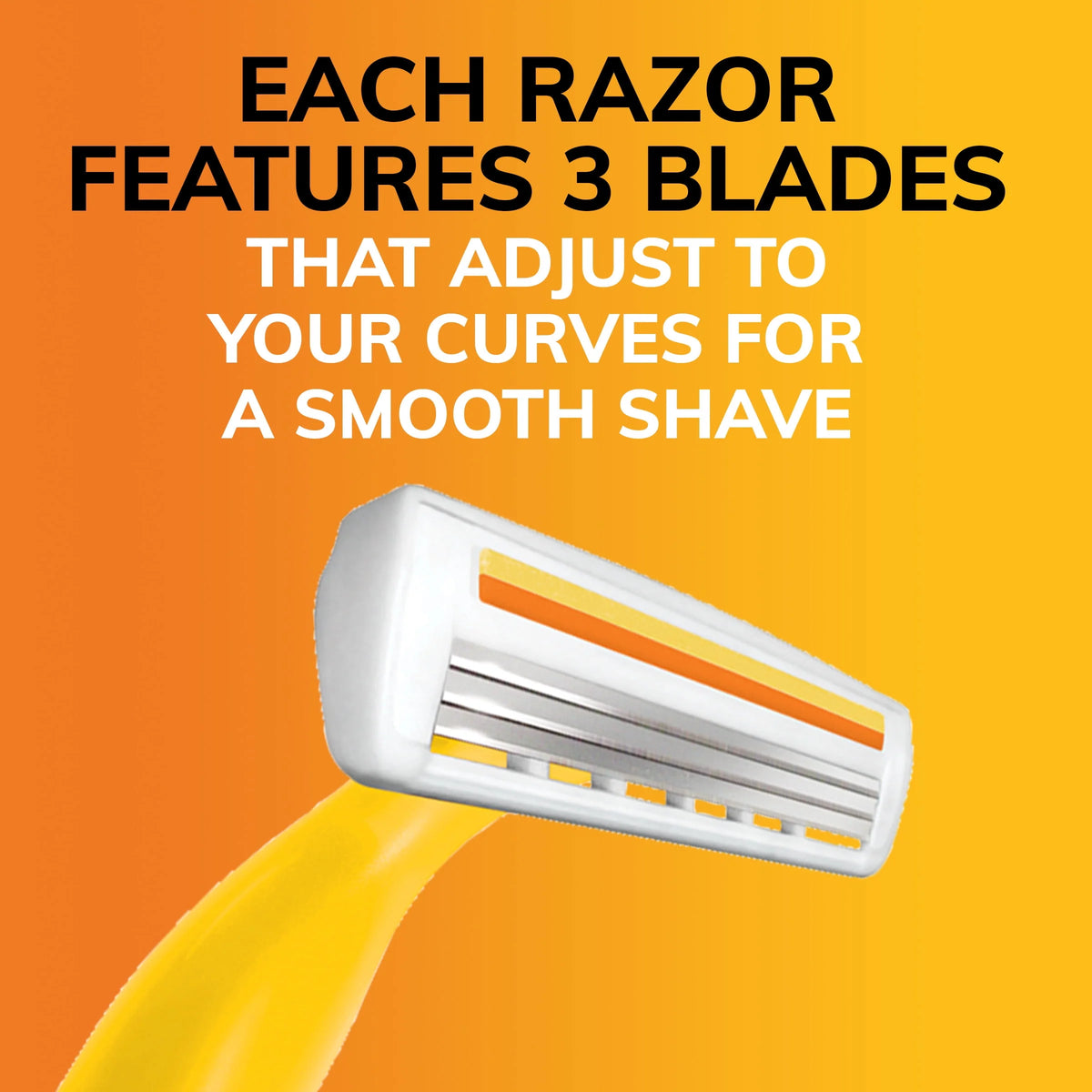 Disposable Razors 3 Blades 4-Count M36081