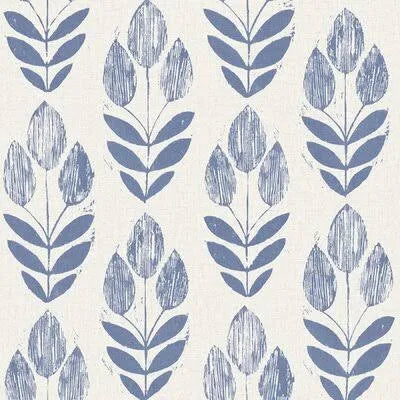 Blue Floral Wallpaper Roll O8680
