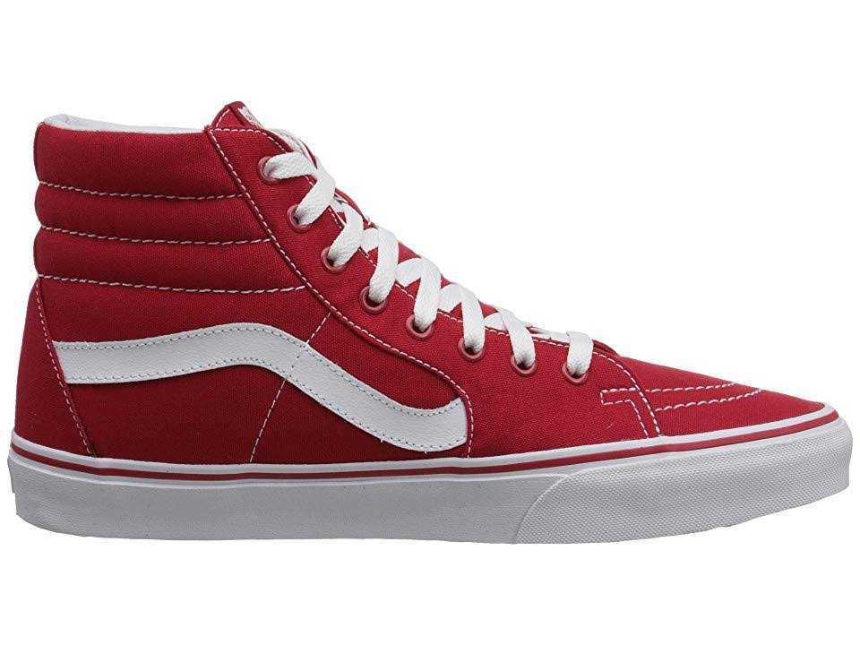 Red Canvas Sk8-Hi O800