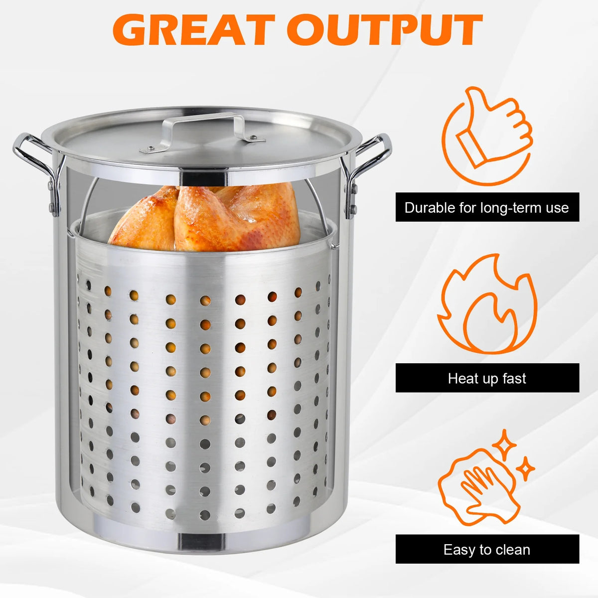 30qt Propane Outdoor Fryer E69673