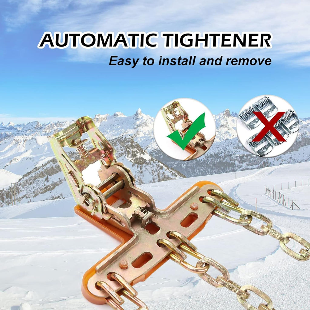 Upgraded Tire Chains, Adjustable Heavy Duty 6 Packs N824764