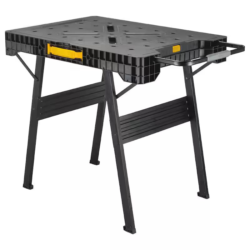 Plastic Folding Sawhorse Workbench Q738