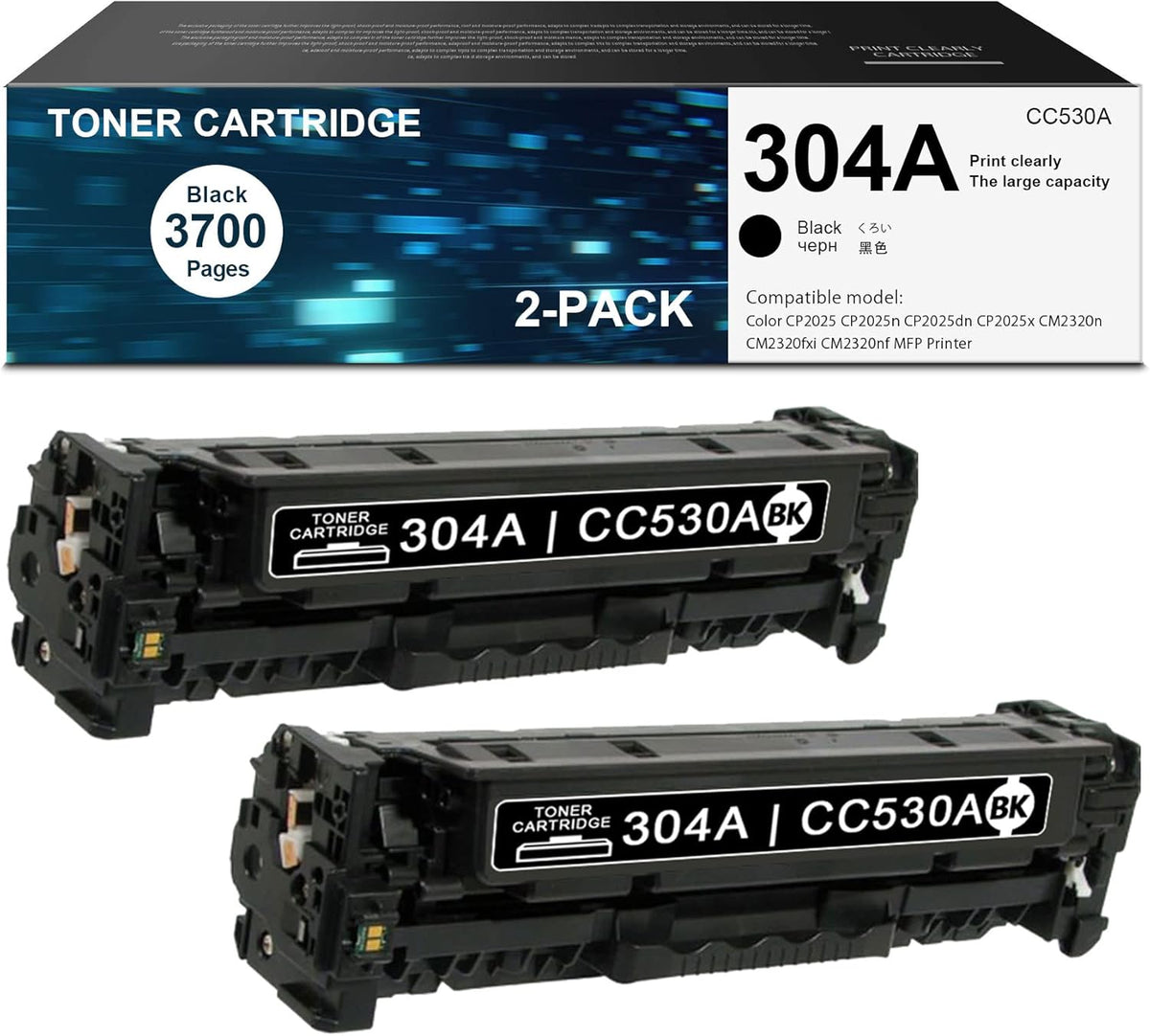 2 Pack Black Toner Cartridge G360