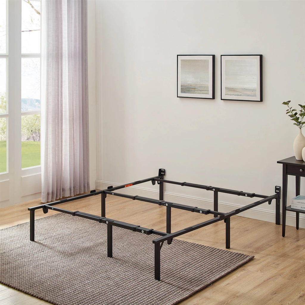 Adjustable Metal Platform Bed Frame, Black W503650