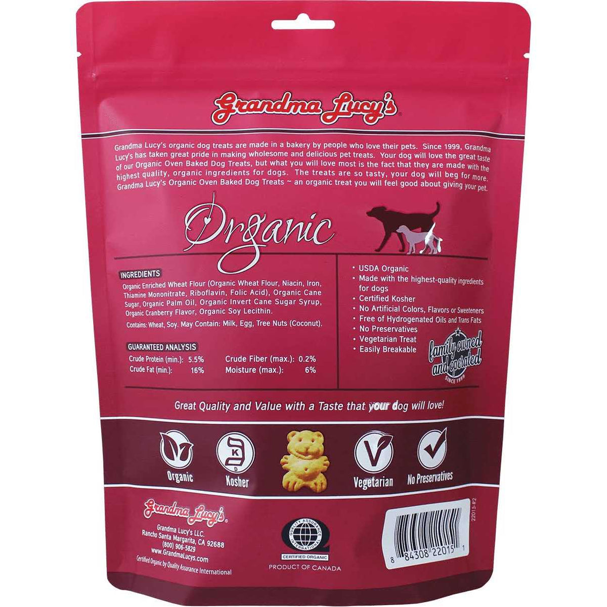 Organic Oven Baked Dog Treats S8797