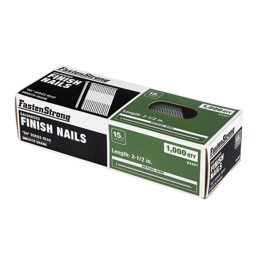 2-1/2 in. 15 GA Galvanized Finish Nails, 1000-Pack R597360