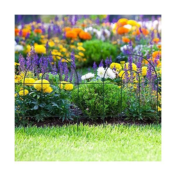 18 in x 50 ft Rustproof Green Iron Garden Fence A226