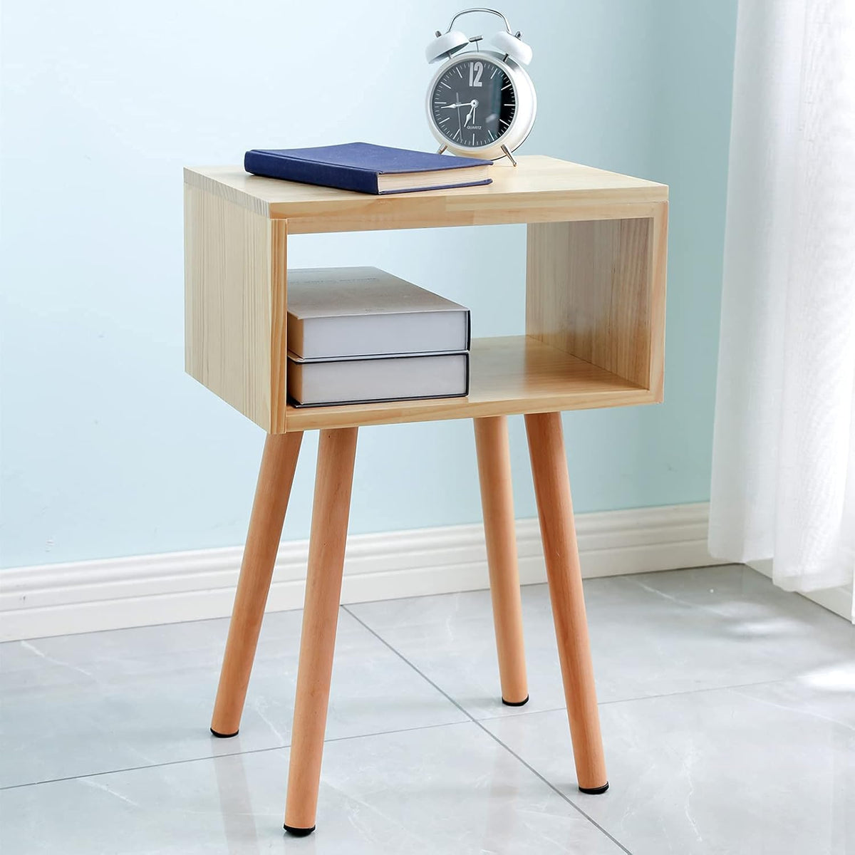Solid Wood Nightstand Bedside Table End Side Table H2147