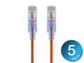 Cat6a Ethernet Network Patch Cable 1ft Orange L574643