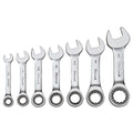 SAE Ratcheting Combination Wrench Set, 7 Piece U388347