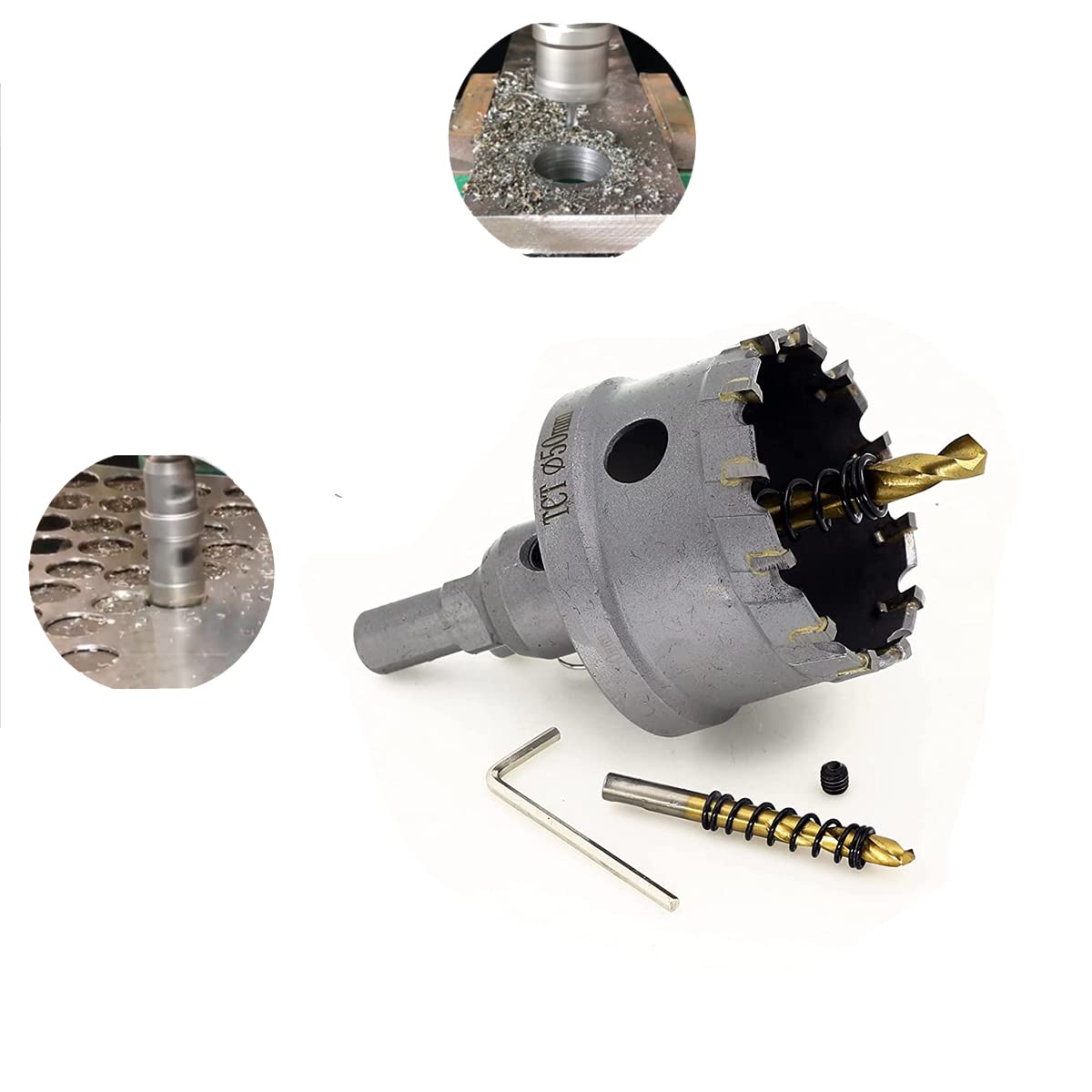 10 Pcs Tungsten Carbide Tipped Hole Saw Kit X3130