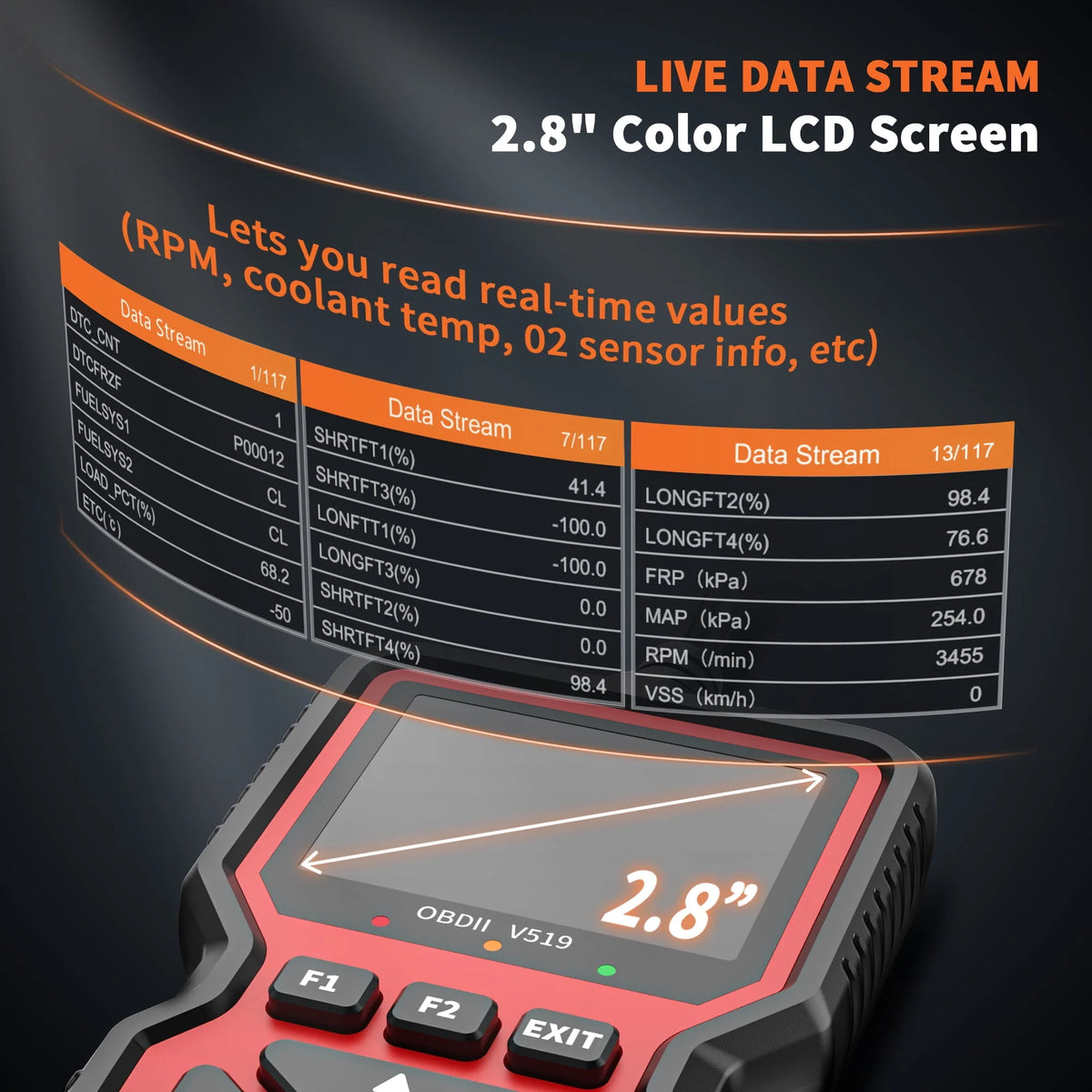 OBD2 Scanner Car Code Reader Diagnostic Tool M58390