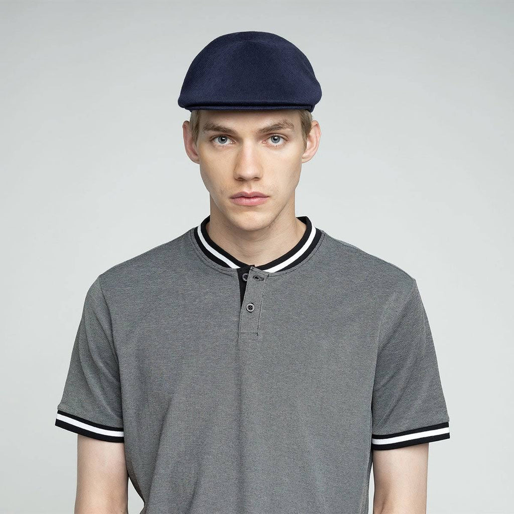 Flat Cap Dark Blue Bamboo H62555