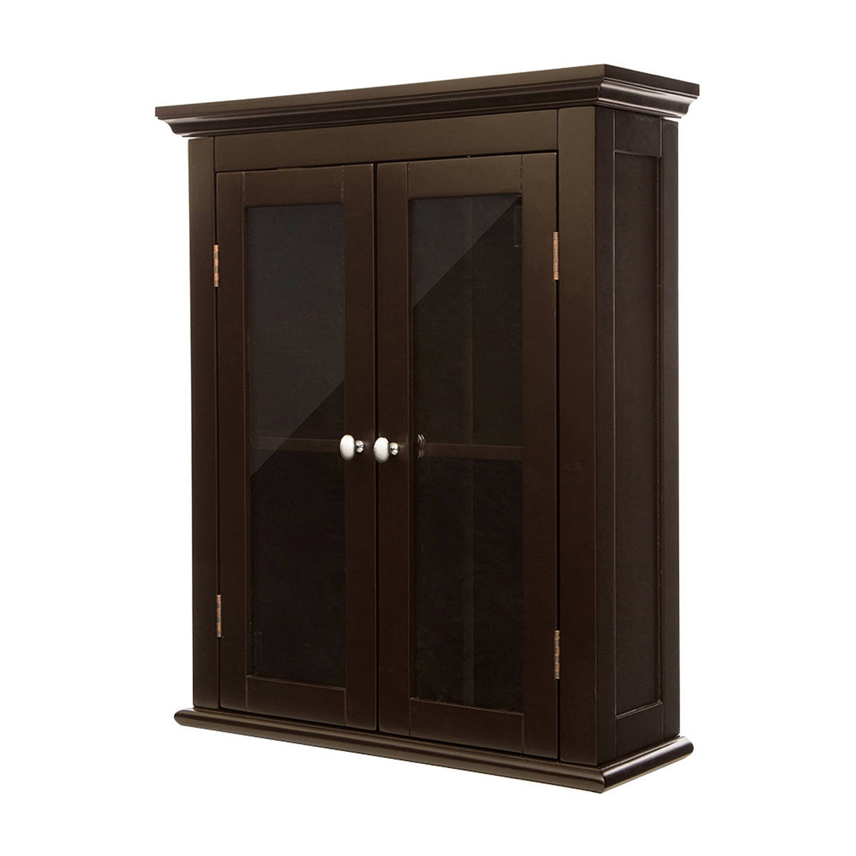 Wooden Wall Storage Cabinet with Double Doors I395409