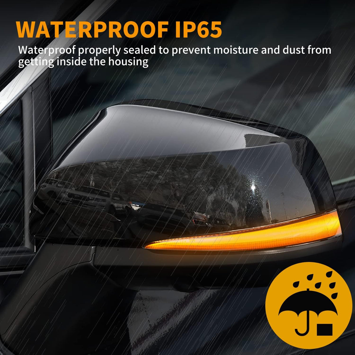 Smoked Led Mirror Turn Signal Indicator Lights M4657